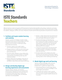 ISTE Standards Teachers