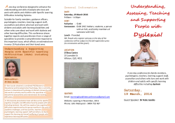 Understanding, Assessing, Teaching and Supporting People with