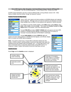 Quickstart for Garmin 60C