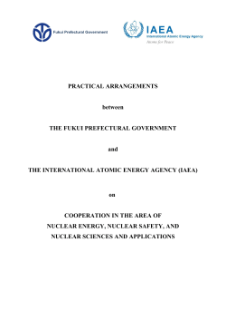 PRACTICAL ARRANGEMENTS between THE FUKUI