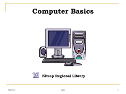 The KRL Connection Computer Basics