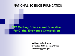 21st Century Science Research and Education