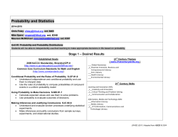 Probability and Prob Distribution