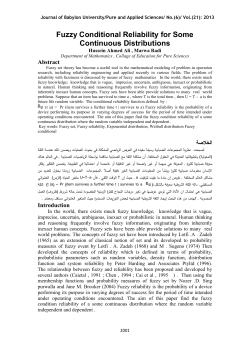 Fuzzy Conditional Reliability for Some Continuous Distributions