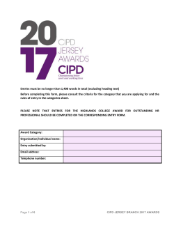 CIPD Jersey Branch Awards 2017