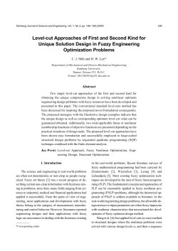 Level-cut Approaches of First and Second Kind for Unique Solution