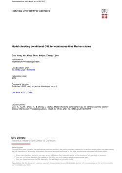 Model checking conditional CSL for continuous-time