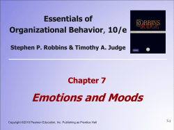 7: Emotions and Moods