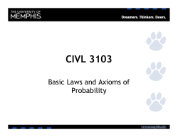 Basic Axioms Prob