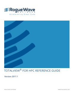 totalview for hpc reference guide