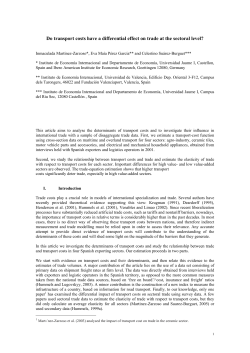 Do transport costs have a differential effect on trade