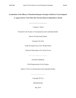 Examination of the Efficacy of Situational Response Strategies
