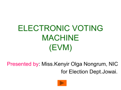 electronic voting machine (evm)