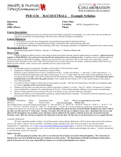 PEB 1101&mdash;Health and Fitness