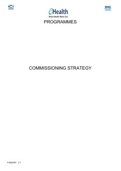 Commissioning Strategy