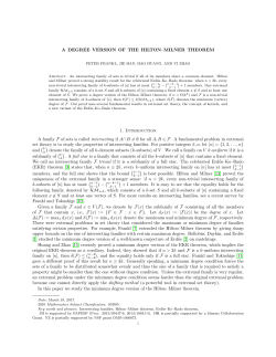 A DEGREE VERSION OF THE HILTON&ndash;MILNER THEOREM 1