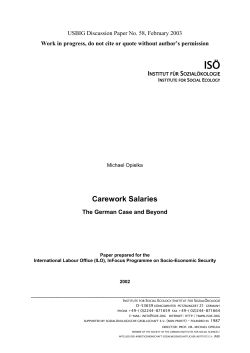 Carework Salaries - The US Basic Income Guarantee Network
