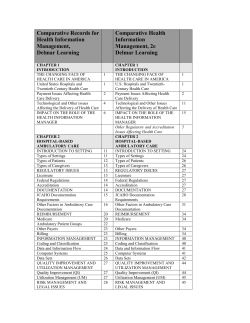 Comparative Records for Health Information Management