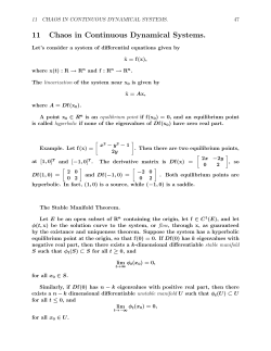 11 Chaos in Continuous Dynamical Systems.