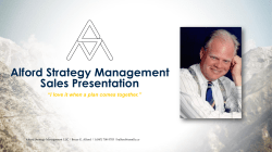 Alford Strategy Management Sales Presentation