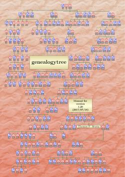 Manual for the genealogytree package