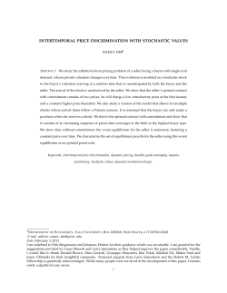 intertemporal price discrimination with stochastic values