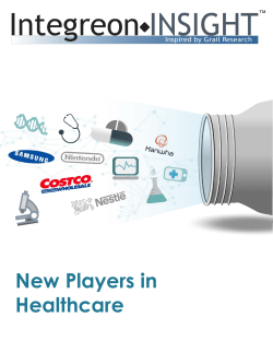 New Players in Healthcare