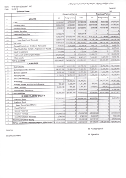 Balance Sheet Financial Period Previous Period LIABILITIES