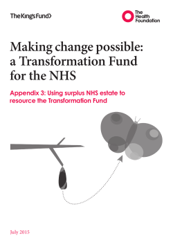 Making change possible: Appendix three