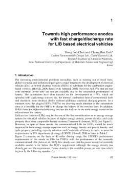 Towards high performance anodes with fast charge