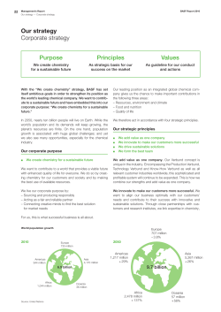 Our strategy - BASF Online Report 2016
