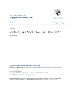 55/07/20 Just a Number Now,Sam Heads for Pen