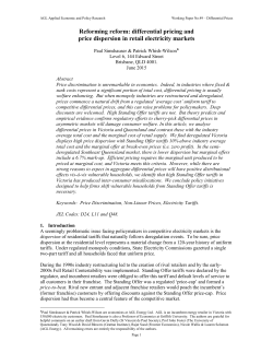 differential pricing and price dispersion in retail electricity