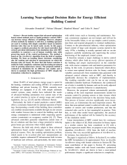 Learning Near-Optimal Decision Rules for Energy Efficient Building