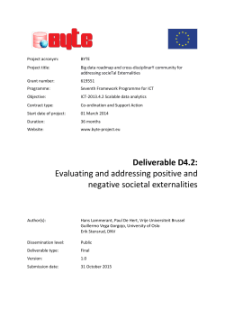 Evaluating and addressing positive and negative societal externalities
