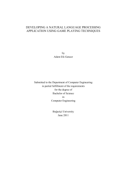developing a natural language processing application using game