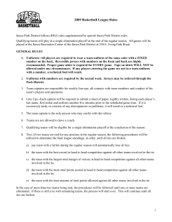 2002 Summer Basketball Rules