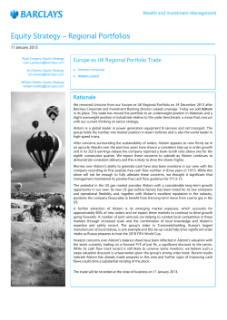 Equity Strategy &ndash; Regional Portfolios