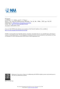 Flexagons Author(s): C. O. Oakley and R. J. Wisner Source: The