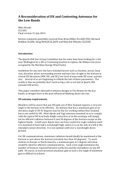 A Reconsideration of DX and Contesting Antennas for the