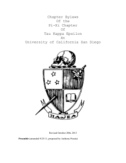 Chapter Bylaws - UCSD Student Organization Registration