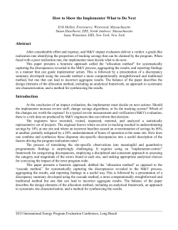 How to Show the Implementer What to Do Next