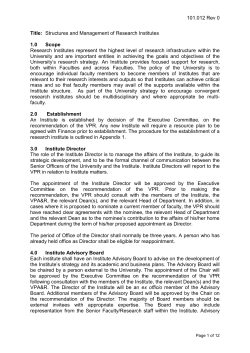 Proposed Structures for Research Institutes at UL