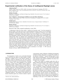 Experimental verification of the theory of multilayered Rayleigh waves