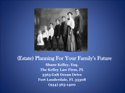 HOMESTEAD – STATUTORY REFORM AND PLANNING OPTIONS
