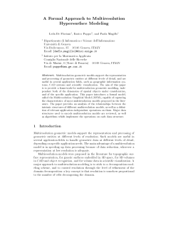 A Formal Approach to Multiresolution Hypersurface Modeling
