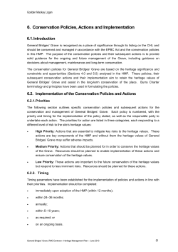 06 General Bridges Grave HMP - Conservation Policies, Actions and
