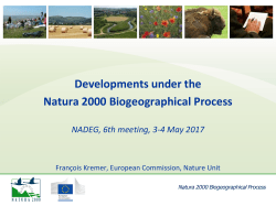 Natura 2000 Biogeographical Process Next - CIRCABC