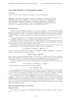 Cartesian Product in Description Logics