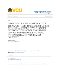 informing social work practice through the enhancement of the